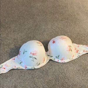 Victoria’s Secret PINK Floral Strapless Bra